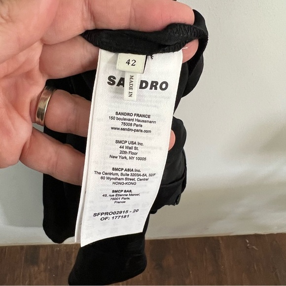 Sandro Paris Plaza Embellished Cut Out Midi Dress - Picture 13 of 16